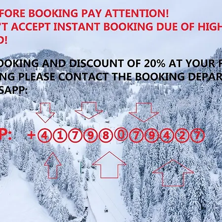 Contact Us At What App - 0041-798-079-427 To Book!! - Ski-in-ski-out Chalet * Davos